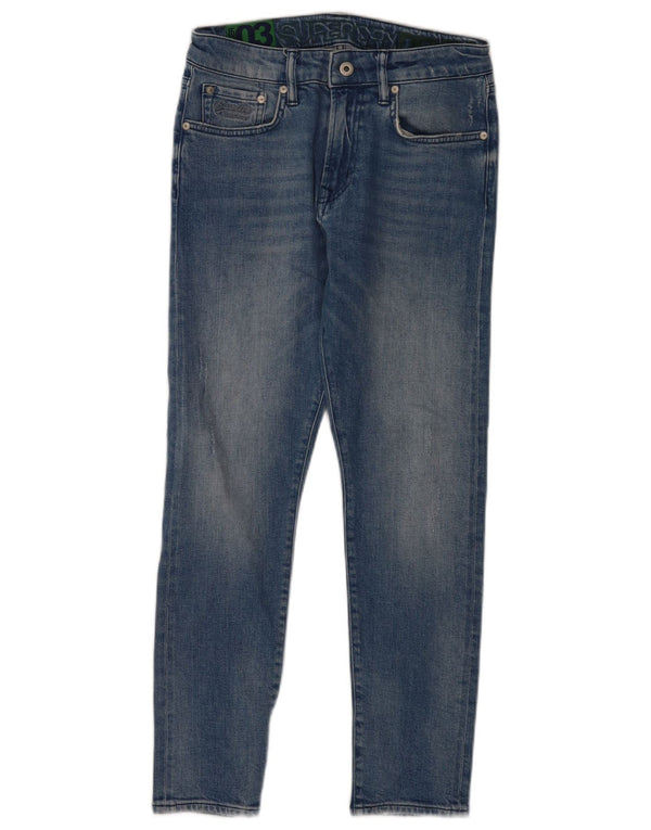 Jeans slim da uomo Superdry W30 L27 cotone blu