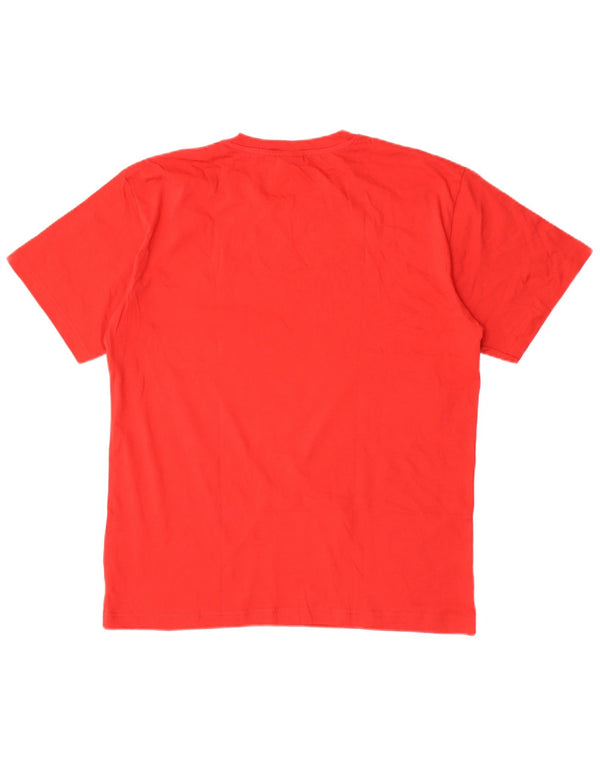 T-shirt da uomo Lotto Top XL rossa in cotone