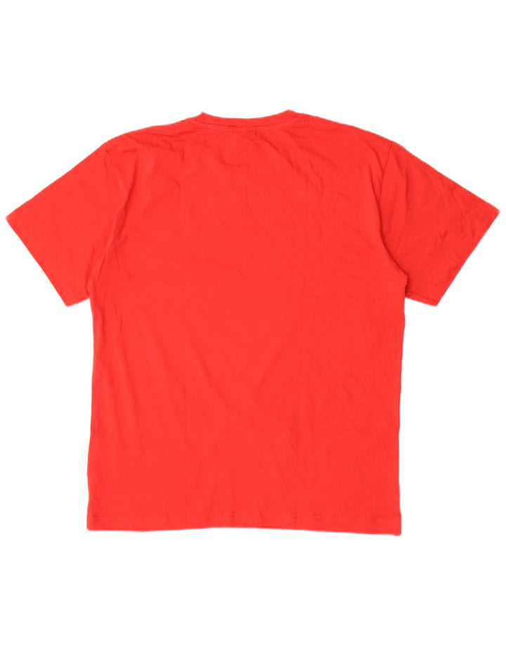 T-shirt da uomo Lotto Top XL rossa in cotone