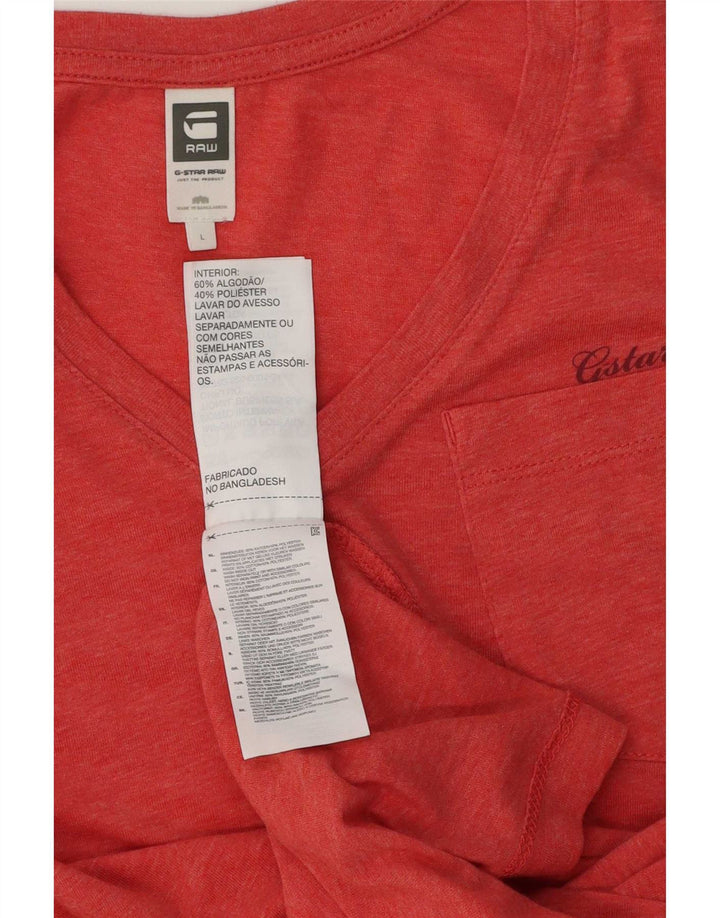 T-shirt da uomo G-Star Top grande in cotone rosso