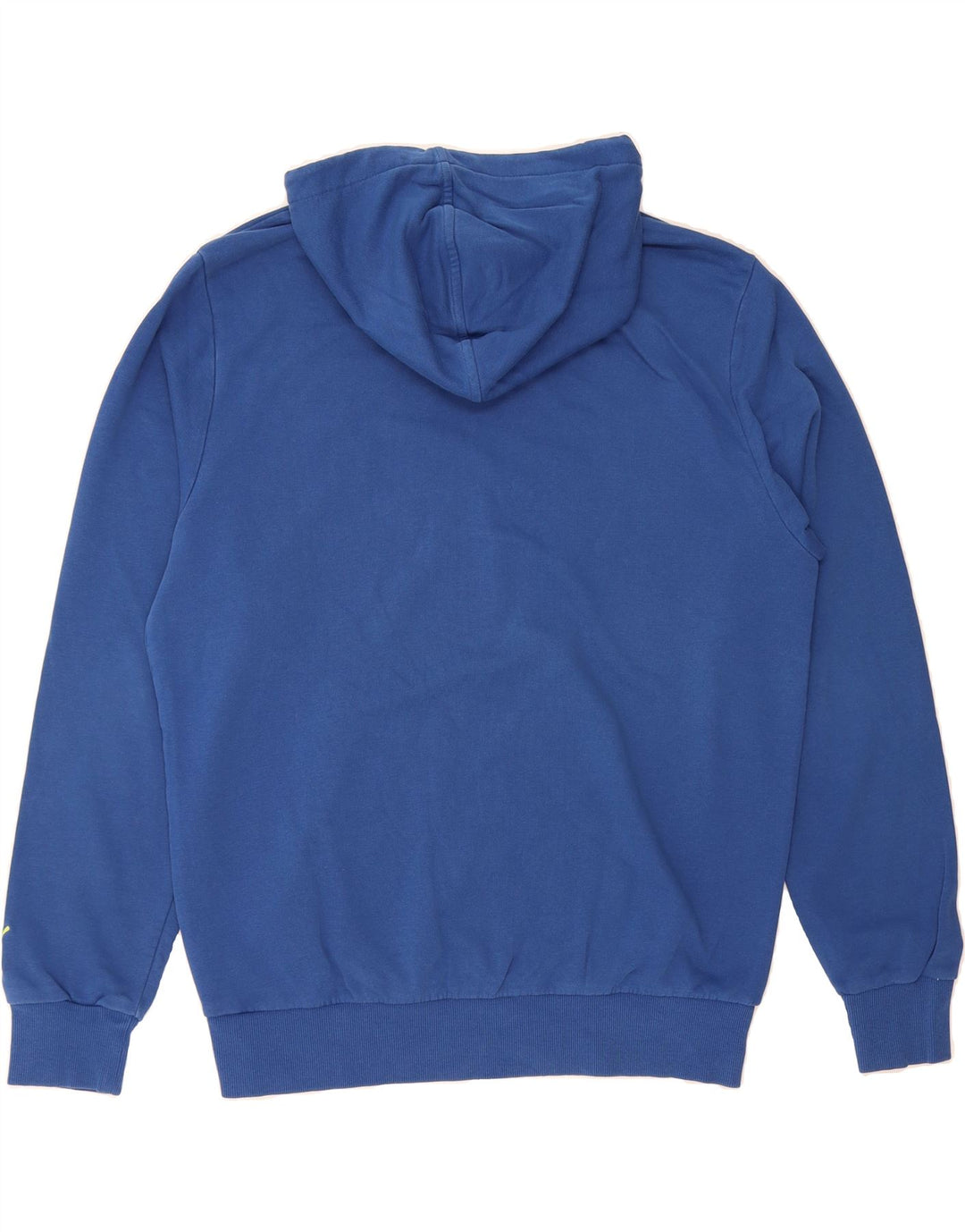 PUMA Mens Graphic Hoodie Jumper Large Blue Cotton Vintage Puma and Second-Hand Puma from Messina Hembry 