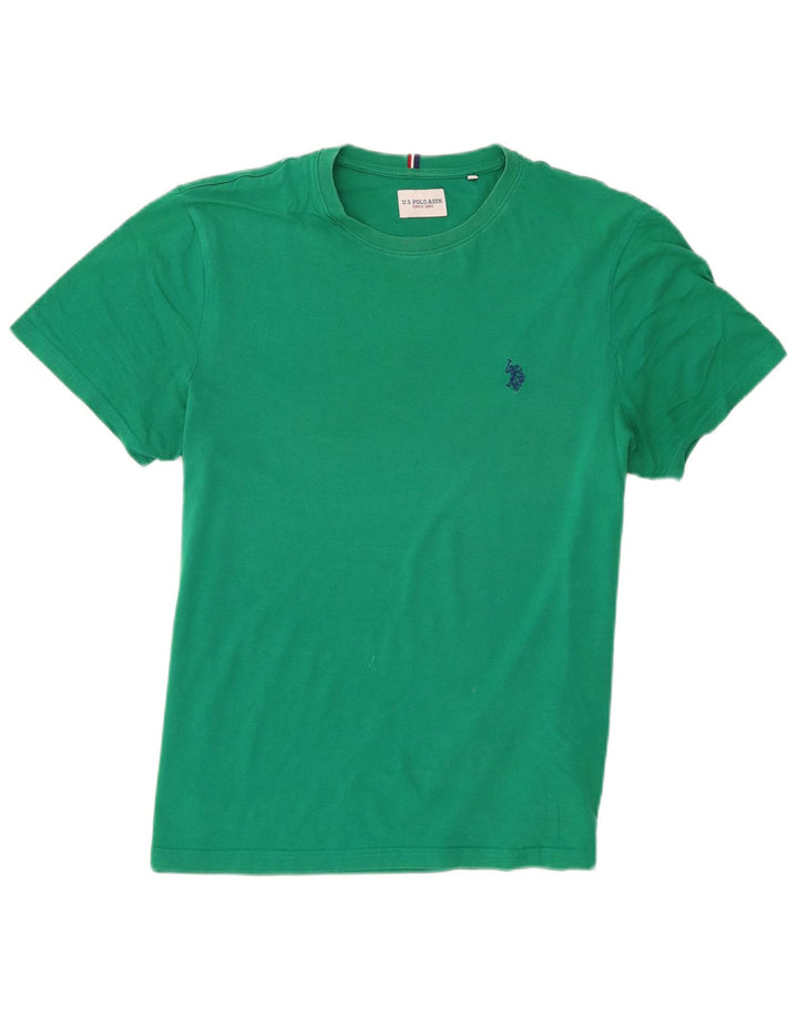 Polo Assn. T-shirt da uomo Top in cotone verde medio