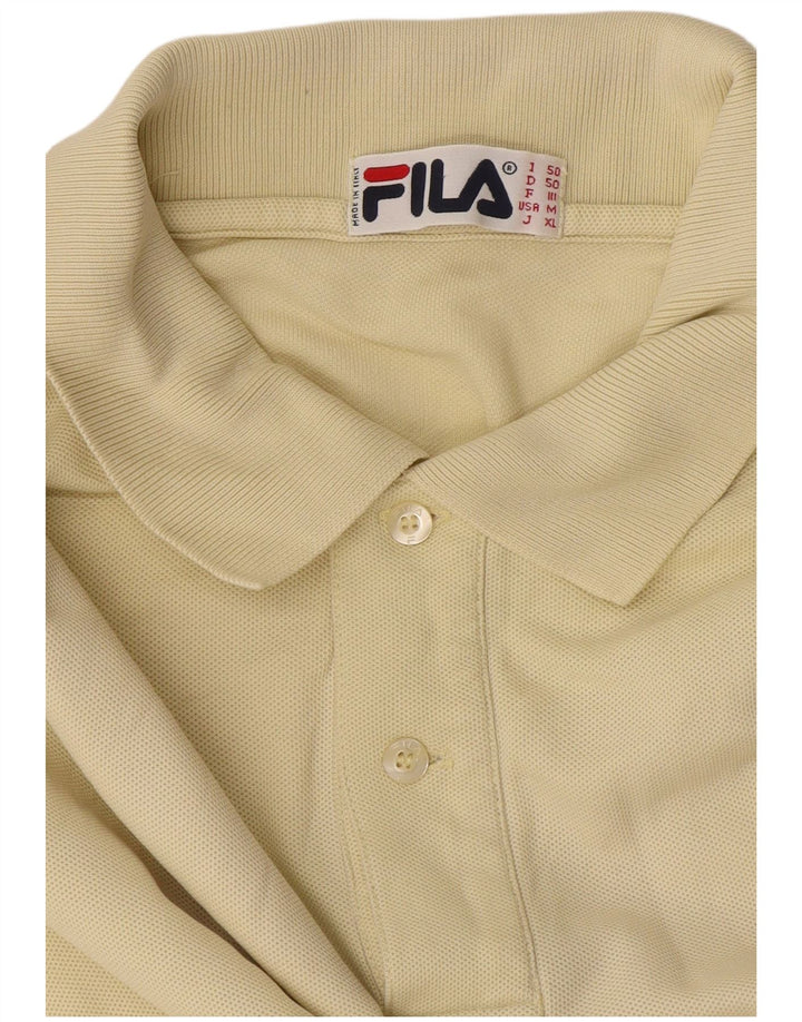 Polo da uomo Fila IT 50 Large gialla