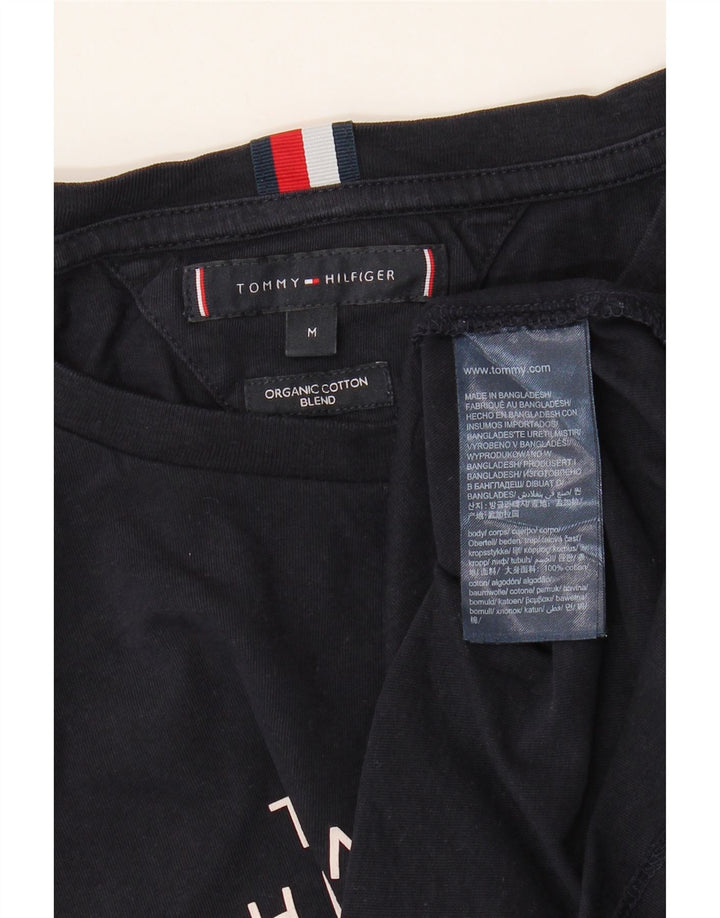 T-shirt grafica da uomo Tommy Hilfiger Top in cotone blu navy medio