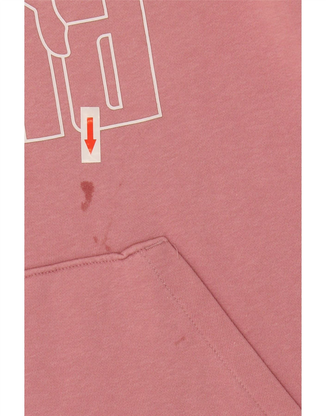 Felpa con cappuccio grafica da uomo Puma rosa medio