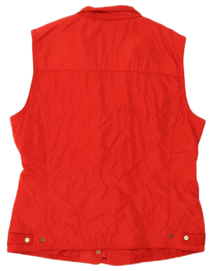 Gilet trapuntato da donna Zara UK 14 grande rosso