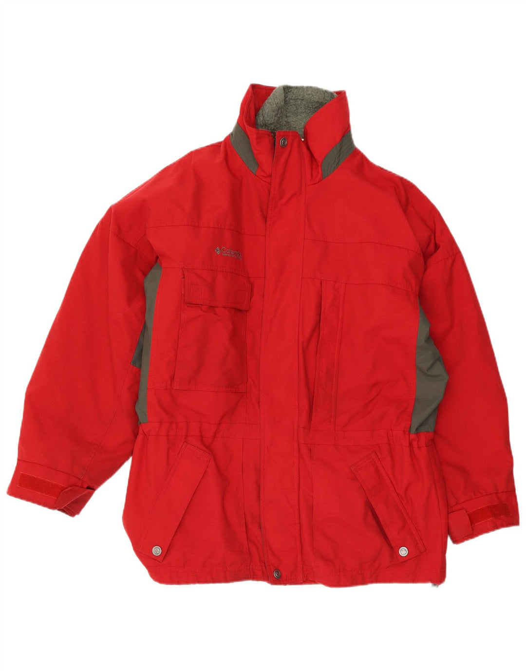 Giacca da sci Columbia da uomo vestibilità ampia UK 38 nylon color block rosso medio
