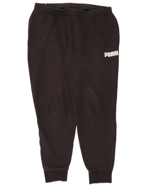 Pantaloni da tuta grafica da uomo Puma Joggers XL Nero Colourblock Cotton