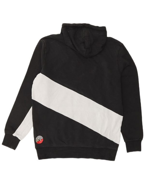 Felpa con cappuccio da uomo PUMA in cotone color block medio nero