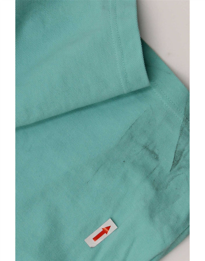 Polo da uomo Gant Large in cotone turchese