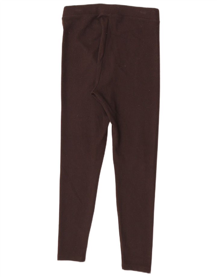 Leggings regolari da donna Marks & Spencer UK 12 Poliestere marrone medio