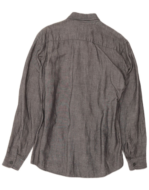 Camicia Armani Uomo Grigio Medio Chiazzato