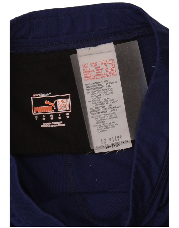 Leggings Capri da donna Puma UK 10 Small poliestere blu navy