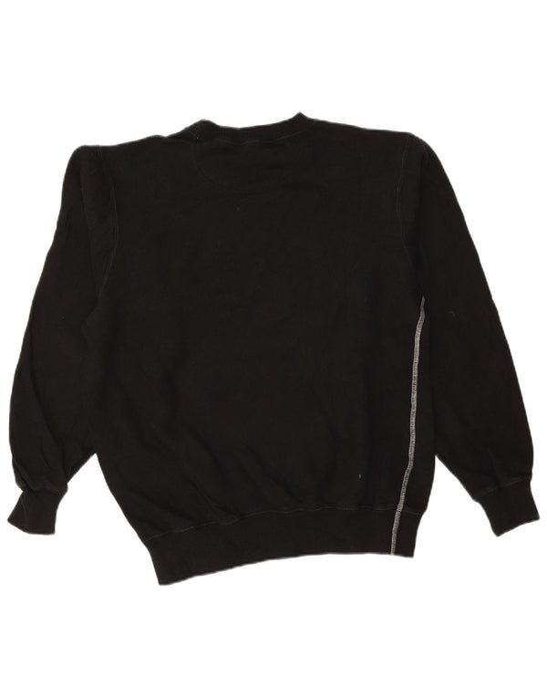 CHAMPION Felpa con grafica oversize da donna UK 10 Small Nera