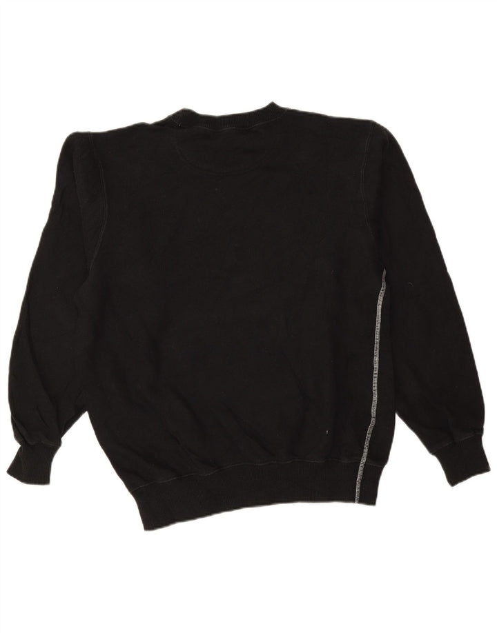 CHAMPION Felpa con grafica oversize da donna UK 10 Small Nera