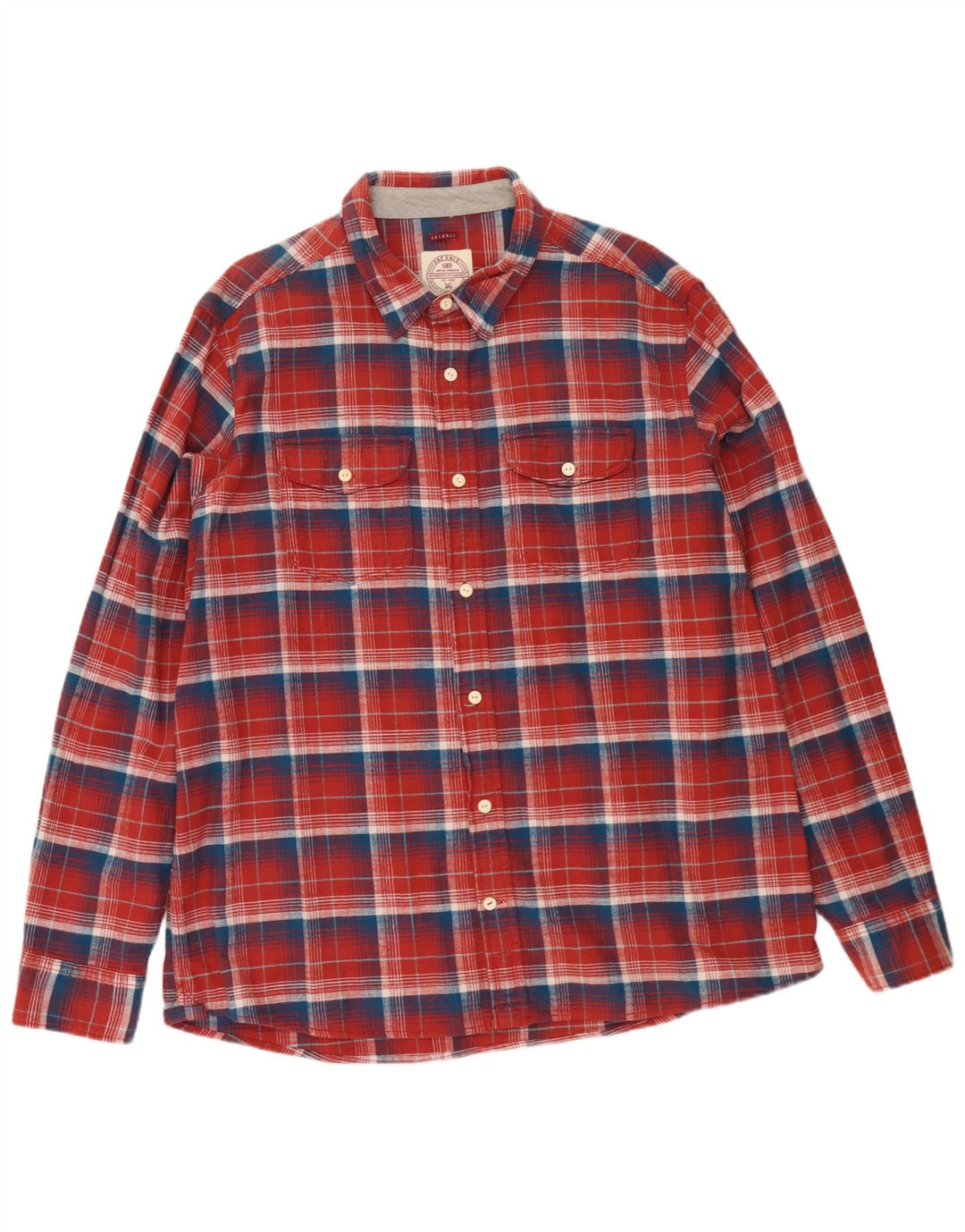 Camicia in flanella da uomo Fat Face 2XL Cotone a quadri rossi