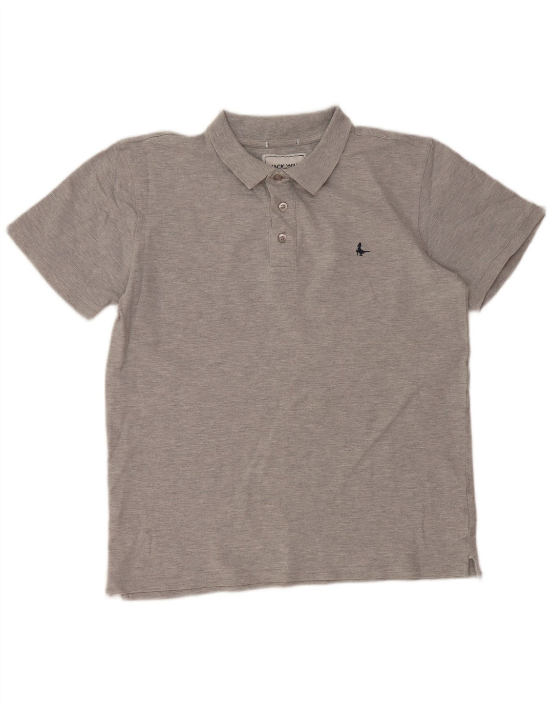 Polo da donna Jack Wills UK 14 grande cotone grigio