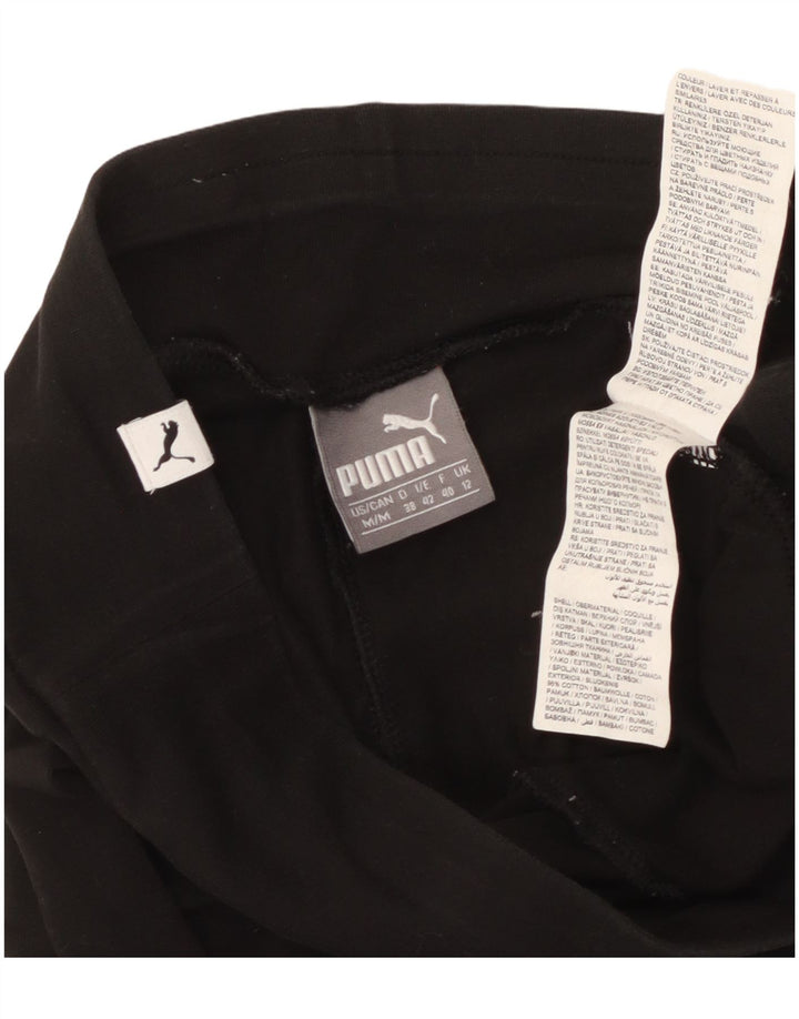 Leggings grafici da donna Puma UK 12 cotone medio nero