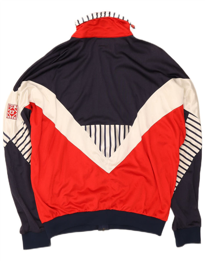 Giacca da ginnastica vintage da uomo IT 52 Large multicolore Colourblock
