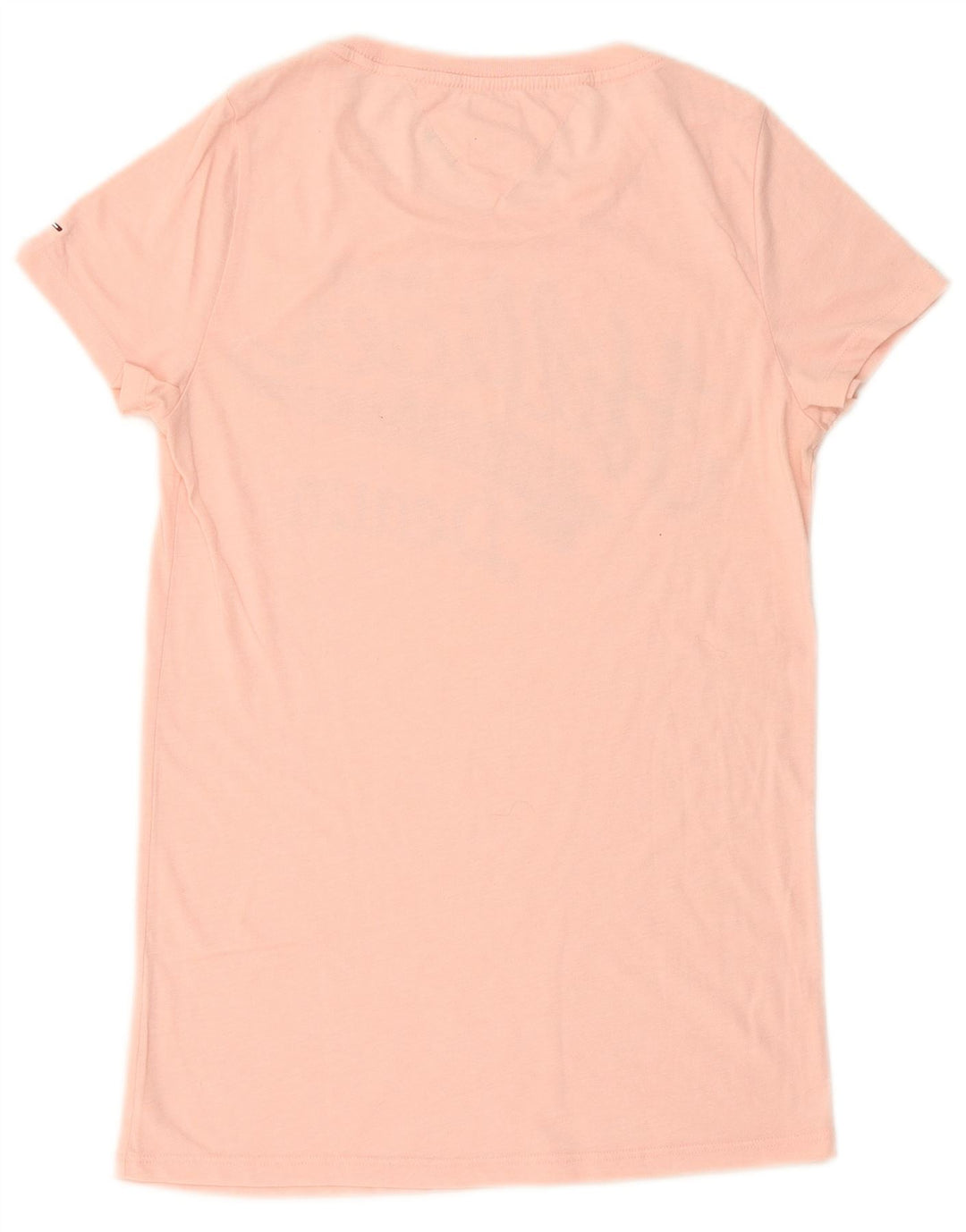 TOMMY HILFIGER T-shirt grafica da donna Top UK 14 Large Rosa