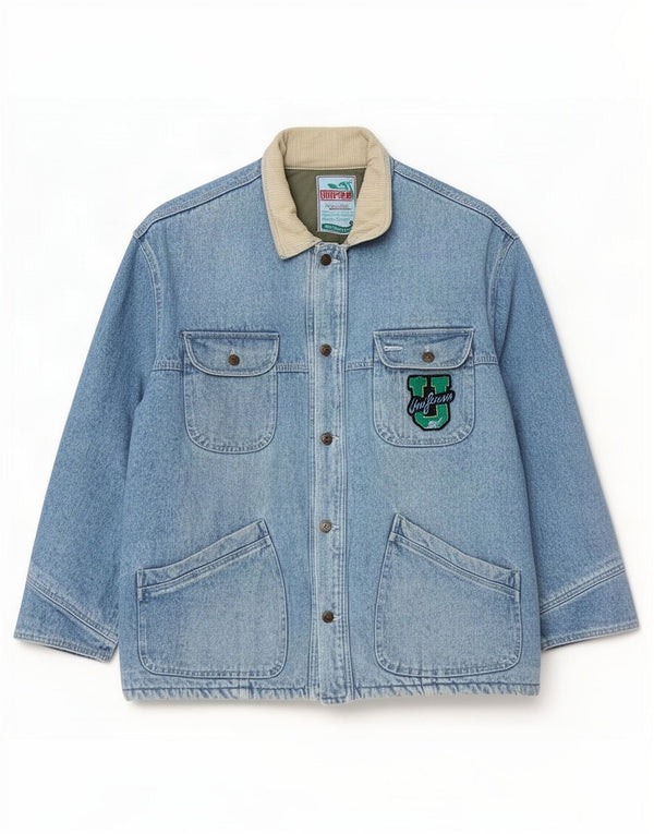 Giacca multiuso in denim da uomo uniforme UK 42 XL Blu