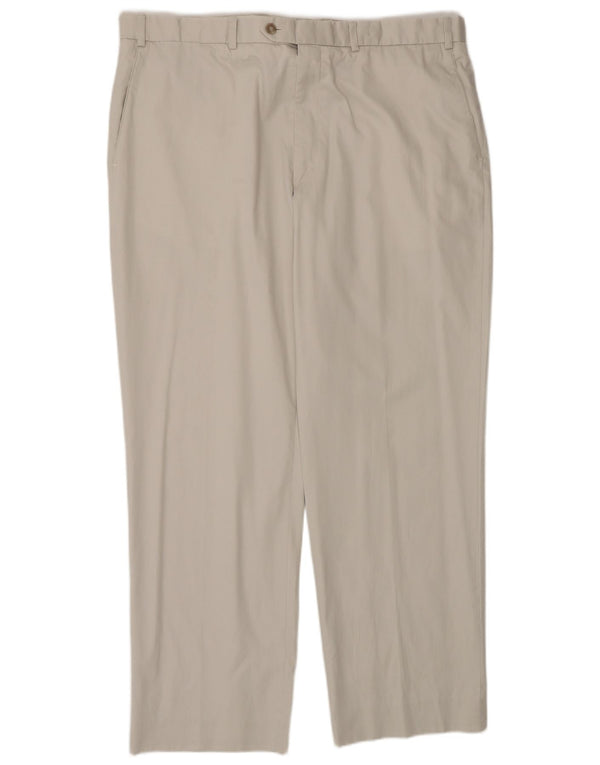 Pantaloni da abito dritti da uomo Marks & Spencer W38 L29 cotone grigio
