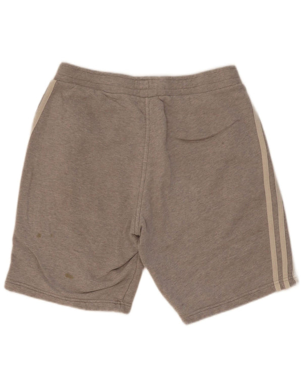 Pantaloncini sportivi da uomo Adidas piccoli in cotone grigio