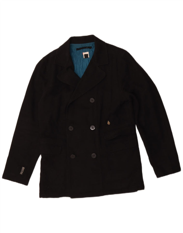 Cappotto da marinaio da uomo Volcom UK 38 cotone nero medio