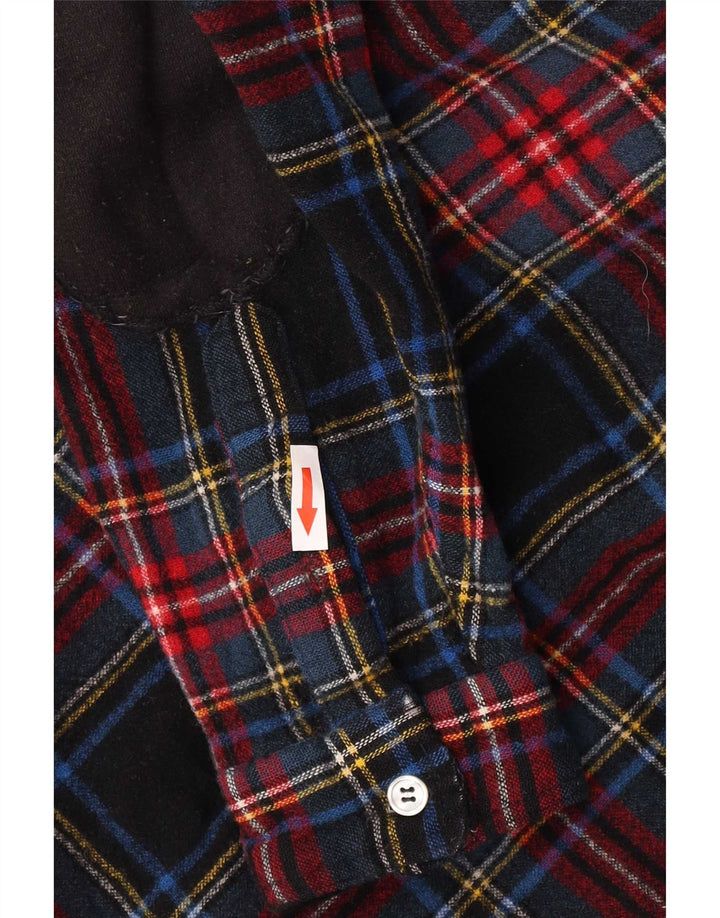 Camicia da uomo in flanella Club Room, lana a quadri multicolore grande