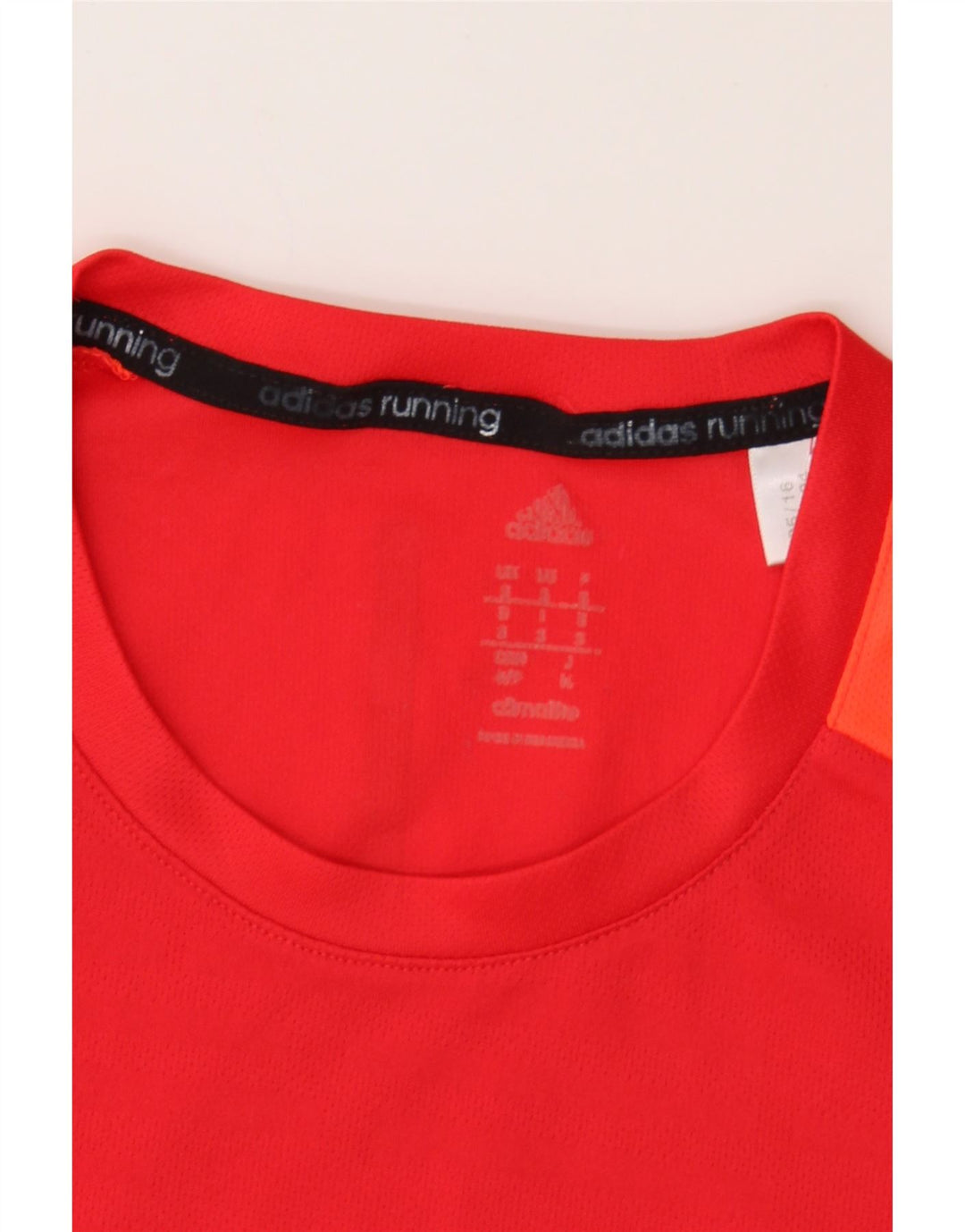 ADIDAS Mens Climalite T-Shirt Top Small Red Colourblock Polyester Vintage Adidas and Second-Hand Adidas from Messina Hembry 