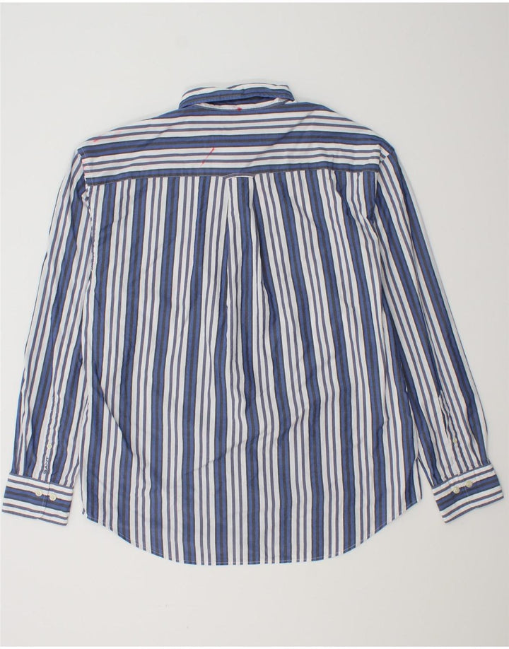 Gant Camicia da uomo vestibilità comoda taglia 39/40 cotone a righe blu medio