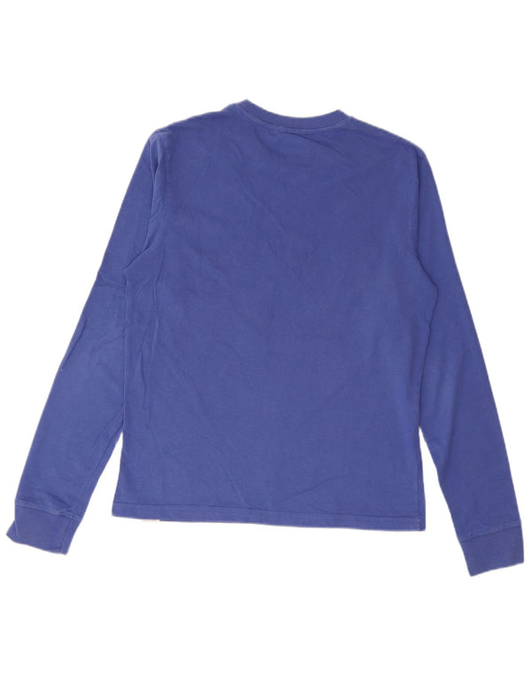 CARRERA Top da uomo con grafica New York City a maniche lunghe in cotone blu