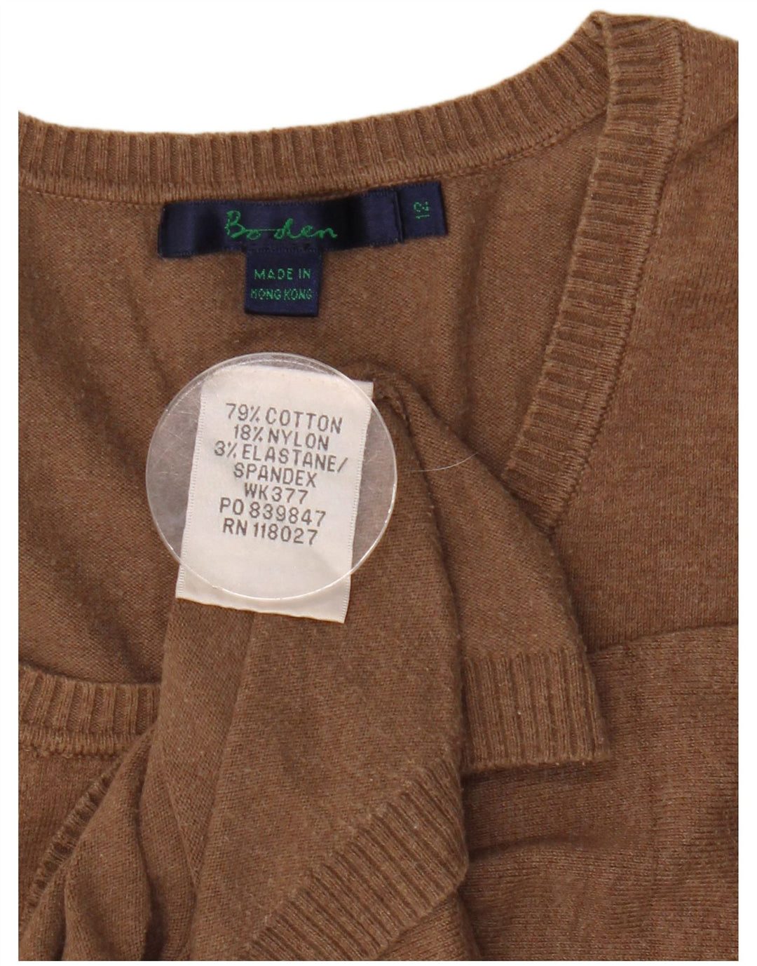 Canotta da donna Boden Canotta UK 12 Cotone marrone medio