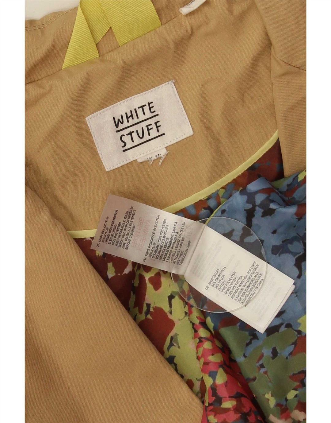 Trench da donna White Stuff UK 14 Cotone beige medio