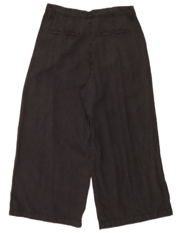 Pantaloni capri da donna a gamba larga Dack's IT 44 medio W30 L23 Tencel nero