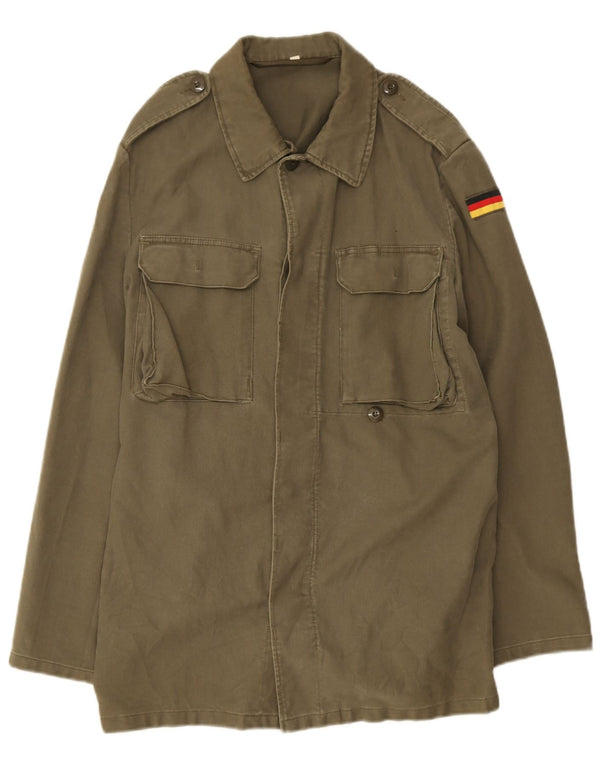 Giacca militare vintage da uomo UK 38 media kaki