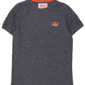 T-shirt da uomo Superdry Top Small in cotone screziato blu navy