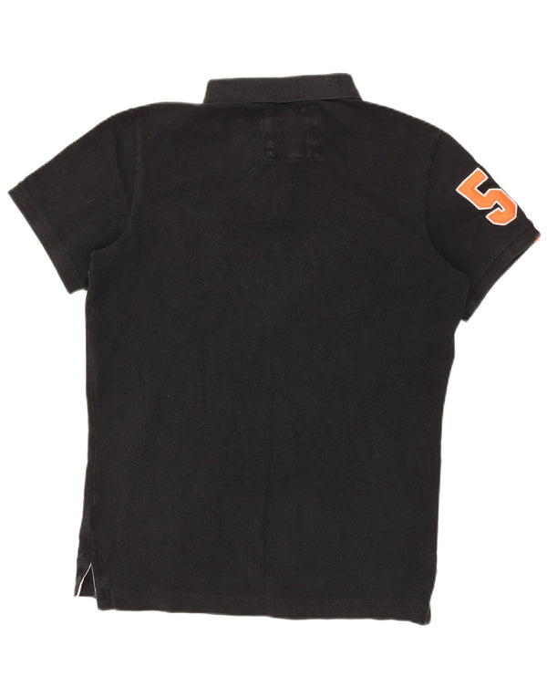 Polo grafica da uomo Superdry XL in cotone nero