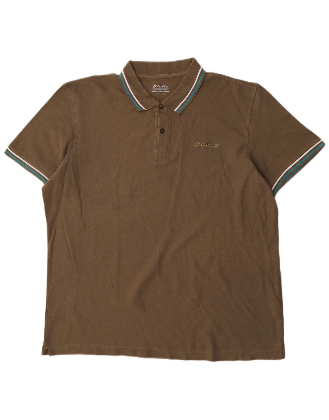 Polo da uomo Lotto XL in cotone kaki
