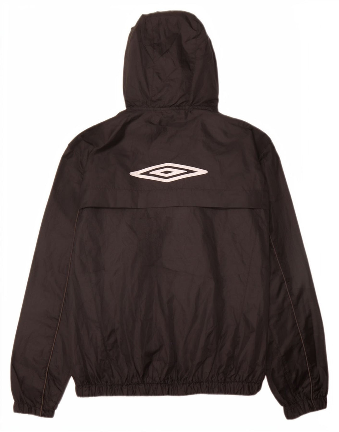 Giacca antipioggia con cappuccio da bambino Umbro 11-12 anni grande in poliestere nero