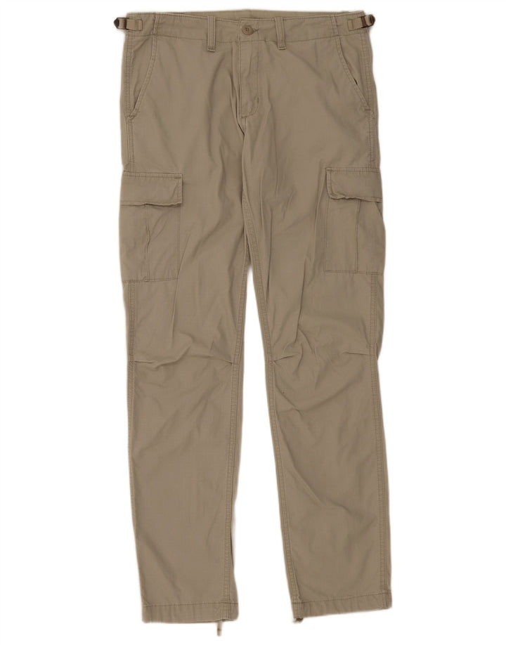 Pantaloni cargo dritti da uomo Carhartt W29 L32 in cotone grigio