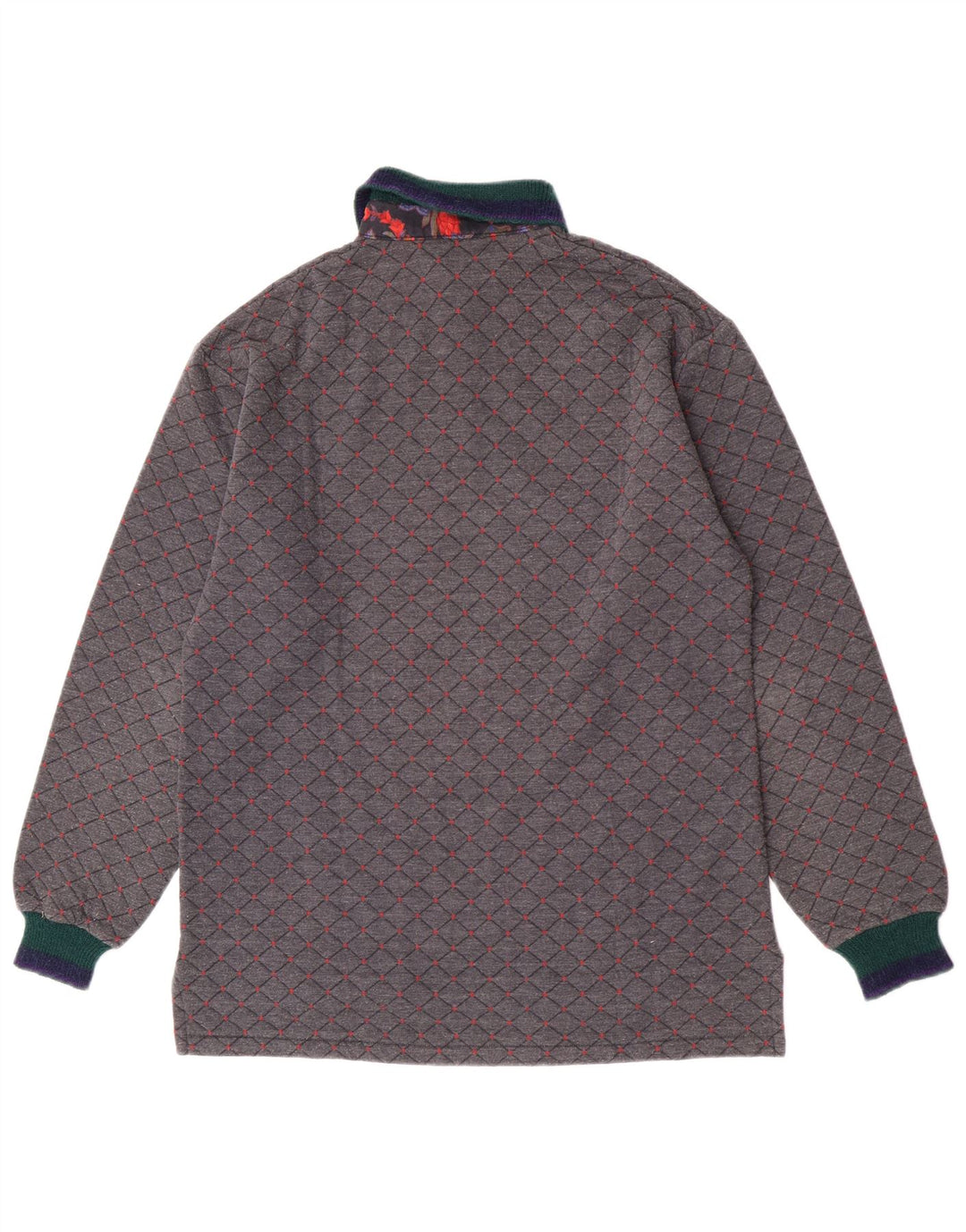 Polo da rugby da uomo Johnny Lambs IT 50 grigio medio a rombi/diamante