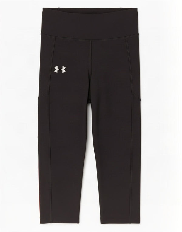 Leggings Capri da donna Under Armour Heat Gear UK 8 Small Black Colourblock