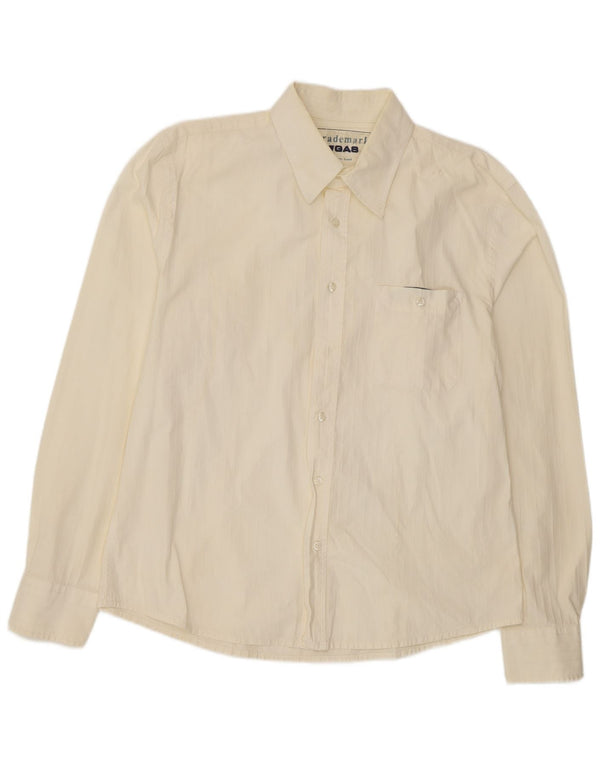 Gas Camicia da uomo XL Cotone a righe bianco sporco