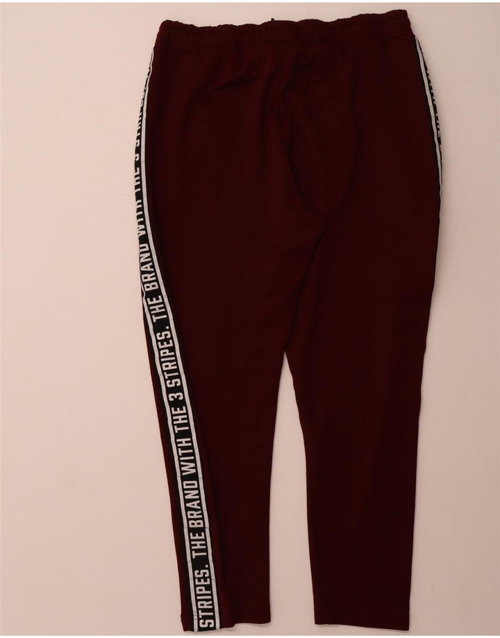Pantaloni da tuta con grafica ADIDAS da uomo XL Poliestere color block bordeaux