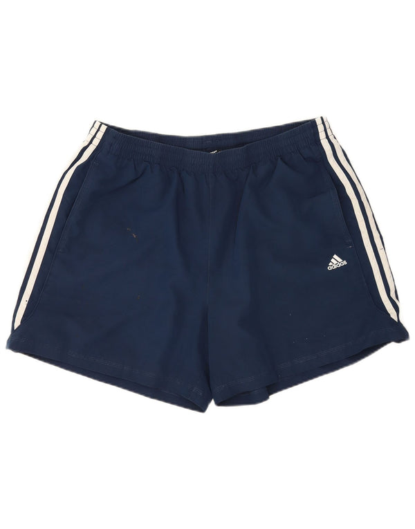 Pantaloncini sportivi da uomo Adidas XL blu navy in poliestere