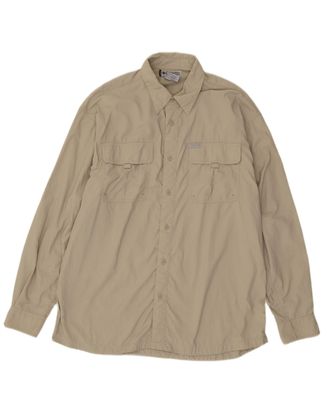 Camicia da uomo Columbia XL in nylon beige