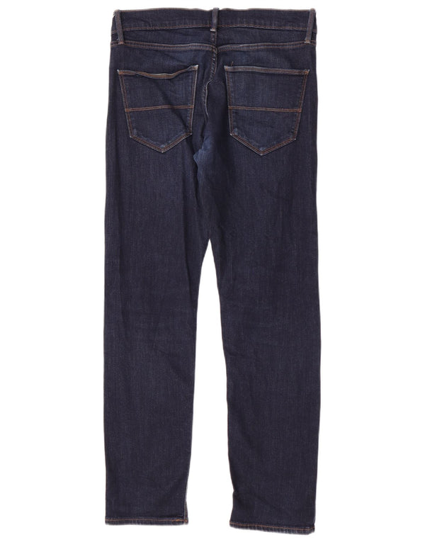 Jeans slim da uomo Marks & Spencer W32 L31 cotone blu navy