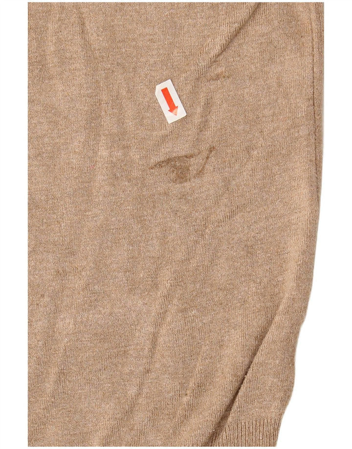 Maglione maglione girocollo da donna Zara UK 12 Marrone medio