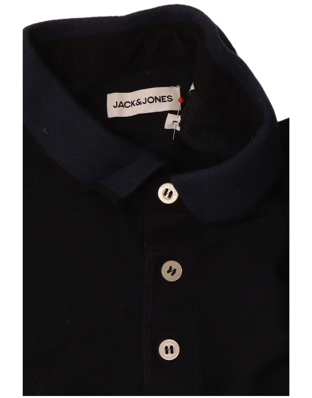 Polo da uomo Jack & Jones grande color block blu navy